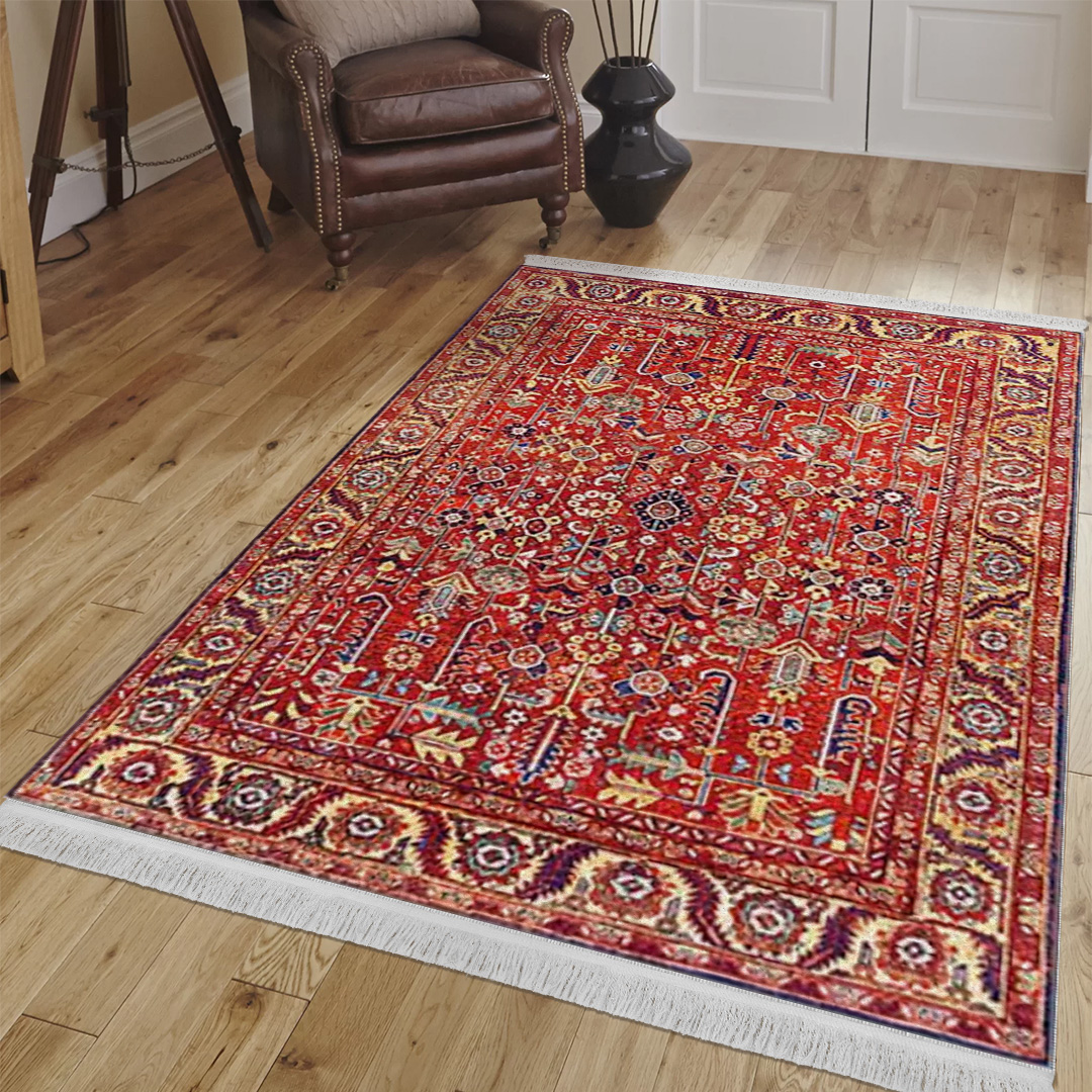 فرش مخمل نادی طرح سنتی کد o152