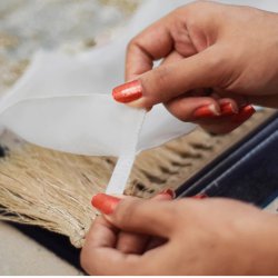 محافظ ریشه فرش 12 متری جنس حریر مدل Carpet Protector